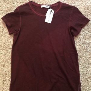 Rag & Bone / Jean Burgundy Tee NWT